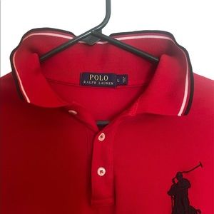 Long sleeve shirt, intense red